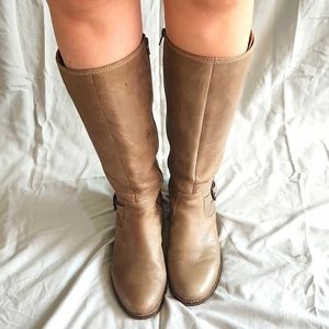 High shaft leather boots